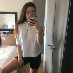 UA short sleeve thin hoodie